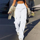 👖 More Pockets, Easy Movement | Women's High-Waist Straight-Leg Cargo Pants