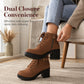 👢 Stable Steps, Western Edge | Women's Side-Zip Chunky Heel Ankle Boots
