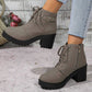👢 Stable Steps, Western Edge | Women's Side-Zip Chunky Heel Ankle Boots