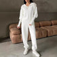 🤎 Women's Casual Sporty 2-Piece Set - Half-Zipper Lapel Top & Matching Jogger