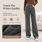 Hot Sale 50% OFF💖Women's Warm-Lined Wide-Leg Jeans
