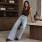 Hot Sale 50% OFF💖Women's Warm-Lined Wide-Leg Jeans