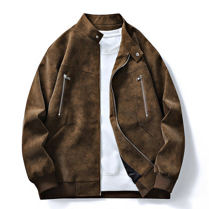 Hot Sale 50% OFF✨Men's Retro Stand Collar Bomber Jacket