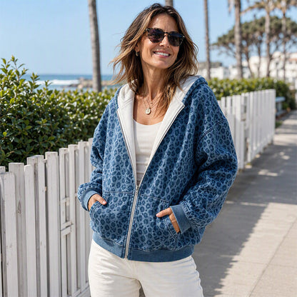 ☀️🐆Women's Leopard Print Zip-Up Hoodie✨𝘉𝘶𝘺 𝘢𝘯𝘺 2 𝘢𝘯𝘥 𝘨𝘦𝘵 𝘢𝘯 𝘦𝘹𝘵𝘳𝘢 8% 𝘥𝘪𝘴𝘤𝘰𝘶𝘯𝘵