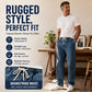 👖 Relaxed Denim, Easy Movement | Men's Loose Straight-Leg Jeans