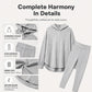 Women's Ribbed Knit Hooded Sweatshirt & Pants Set
