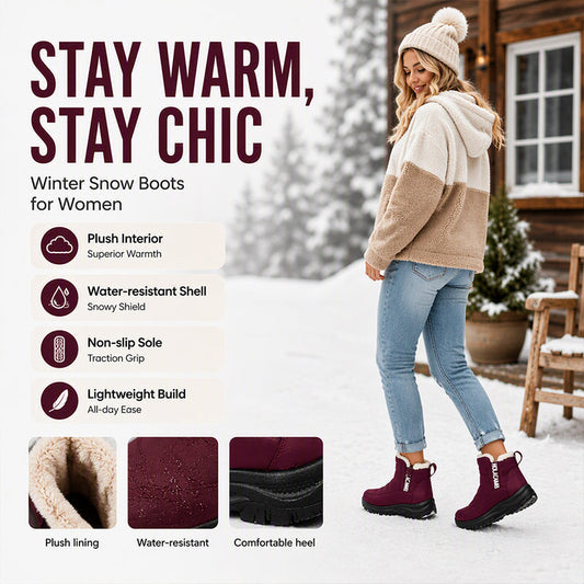❄️Women’s Lightweight Winter Boots – Waterproof, Non-Slip & Plush-Lined for All-Day Warmth & Style👢✨