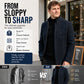 Men's Slim-Fit Mandarin Collar Blazer