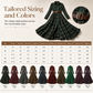 ✨ French-Inspired Elegance | Women's Plaid Cinched-Waist Pleated A-Line Dress