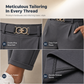 ✨ Polished Fit, Flexible Comfort | Women's Pleated Double-Ring Tapered Pants