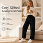 👖 Flattering Drape, All-Day Ease | Women's Ribbed Drawstring Wide-Leg Pants