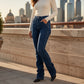 👖 Stretch Comfort, Utility Style | Women's Carpenter Pocket Bootcut Jeans