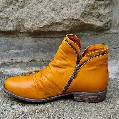 📢📢50% off!!! 🎉✨ Stylish, comfortable women's boots with a side zipper, made of PU leather