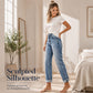 👖 Vintage Distressing, Flattering Straight Fit | Women's High-Rise Jeans ⚡ Free Shipping