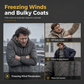 🔥LAST DAY SALE 70% OFF👍✨Men’s Premium Winter Coat – Wind-Blocking Chevron Weave with Plush Lamb Fleece Lining & Tailored Fit ❄️🧥