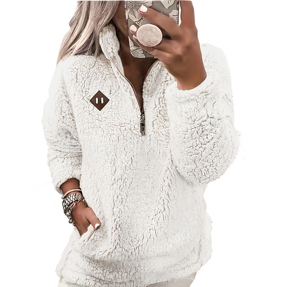 🍂 Women's Cozy Loose-Fit Half-Zip Pullover✨𝘉𝘶𝘺 𝘢𝘯𝘺 2 𝘢𝘯𝘥 𝘨𝘦𝘵 𝘢𝘯 𝘦𝘹𝘵𝘳𝘢 8% 𝘥𝘪𝘴𝘤𝘰𝘶𝘯𝘵
