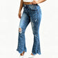 👖 💎 Women’s High-Waisted Distressed Flare Jeans✨𝘉𝘶𝘺 𝘢𝘯𝘺 2 𝘢𝘯𝘥 𝘨𝘦𝘵 𝘢𝘯 𝘦𝘹𝘵𝘳𝘢 8% 𝘥𝘪𝘴𝘤𝘰𝘶𝘯𝘵