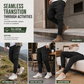 Men's Casual Cargo Pants with Multi Pockets and Drawstring