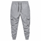 Men's Casual Cargo Pants with Multi Pockets and Drawstring
