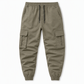 Men's Casual Cargo Pants with Multi Pockets and Drawstring