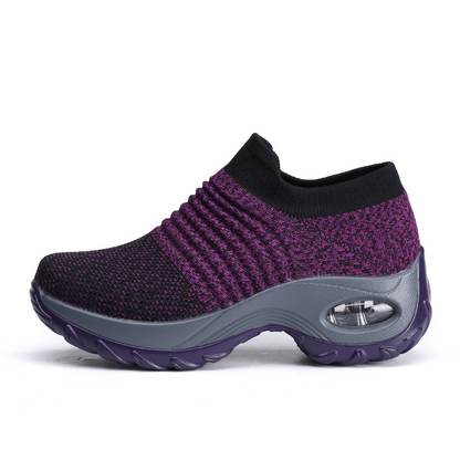 👟 Slip-On Ease, Cushioned Steps | Women's Breathable Air-Cushion Sneakers
