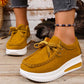 Women’s Casual Lace-Up Low Platform Shoes