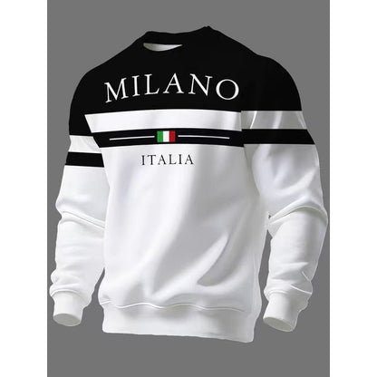 👕 ✨Men's Milano Italia Printed Sweatshirt✨𝘉𝘶𝘺 𝘢𝘯𝘺 2 𝘢𝘯𝘥 𝘨𝘦𝘵 𝘢𝘯 𝘦𝘹𝘵𝘳𝘢 8% 𝘥𝘪𝘴𝘤𝘰𝘶𝘯𝘵