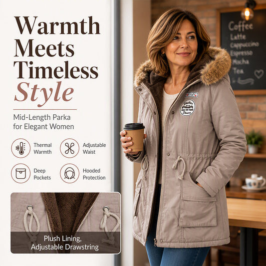 Hot Sale 50% OFF🔥Women's Warm-Lined Hooded Parka Jacket