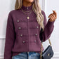 🔥 50% OFF ✨ Women’s Zip-Up Knit Cardigan – Stand Collar & Relaxed Fit