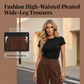 ✨👖Women's High-Waist Pleated Wide-Leg Trousers✨𝘉𝘶𝘺 𝘢𝘯𝘺 2 𝘢𝘯𝘥 𝘨𝘦𝘵 𝘢𝘯 𝘦𝘹𝘵𝘳𝘢 8% 𝘥𝘪𝘴𝘤𝘰𝘶𝘯𝘵