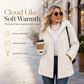 ☁️ Plush Warmth, Textured Elegance | Women's Mid-Length Pocket Cardigan