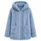 ☁️ Plush Warmth, Textured Elegance | Women's Mid-Length Pocket Cardigan