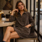 Hot Sale 50% OFF💖Women's Long Sleeve Lapel Collar Denim Dress