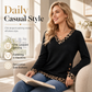 Women's V-Neck Long Sleeve Knit Top✨𝘉𝘶𝘺 𝘢𝘯𝘺 2 𝘢𝘯𝘥 𝘨𝘦𝘵 𝘢𝘯 𝘦𝘹𝘵𝘳𝘢 8% 𝘥𝘪𝘴𝘤𝘰𝘶𝘯𝘵