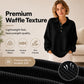 🍁Autumn Hot Sale 50% OFF🔥Women's Casual Waffle Knit Top