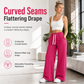 👖 Curved Seams, Flattering Wide-Leg Drape | Women's High-Waist Sweatpants✨𝘉𝘶𝘺 𝘢𝘯𝘺 2 𝘢𝘯𝘥 𝘨𝘦𝘵 𝘢𝘯 𝘦𝘹𝘵𝘳𝘢 8% 𝘥𝘪𝘴𝘤𝘰𝘶𝘯𝘵