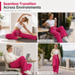 👖 Curved Seams, Flattering Wide-Leg Drape | Women's High-Waist Sweatpants✨𝘉𝘶𝘺 𝘢𝘯𝘺 2 𝘢𝘯𝘥 𝘨𝘦𝘵 𝘢𝘯 𝘦𝘹𝘵𝘳𝘢 8% 𝘥𝘪𝘴𝘤𝘰𝘶𝘯𝘵
