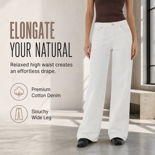 👖 Retro Denim Comfort | Women's High-Waisted Relaxed Straight-Leg Jeans with Vintage Wash