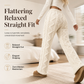 🔥 Cozy Texture | Women’s Flannel-Lined Embossed Straight-Leg Lounge Pants