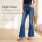 👖 Double-Button Waist, Flattering Flare | Women's Stretch Denim Jeans