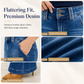 👖 Double-Button Waist, Flattering Flare | Women's Stretch Denim Jeans