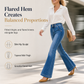 👖 Double-Button Waist, Flattering Flare | Women's Stretch Denim Jeans