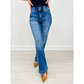 👖 Double-Button Waist, Flattering Flare | Women's Stretch Denim Jeans