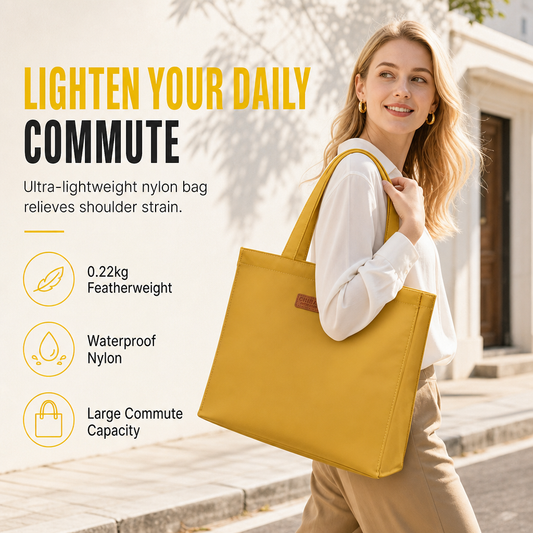 👜 Big Capacity, Surprisingly Lightweight | Women's Everyday Nylon Tote Bag