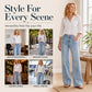 👖 Front Seam Detail, Flattering Wide-Leg Fit | Women's Jeans