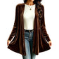 🎀 Women's Velvet Open Front Cardigan✨𝘉𝘶𝘺 𝘢𝘯𝘺 2 𝘢𝘯𝘥 𝘨𝘦𝘵 𝘢𝘯 𝘦𝘹𝘵𝘳𝘢 8% 𝘥𝘪𝘴𝘤𝘰𝘶𝘯𝘵