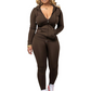 Women's Long Sleeve Hooded Sweatsuit