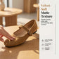 Comfortable PU Suede-Look Ballet Flats with Strap✨𝘉𝘶𝘺 𝘢𝘯𝘺 2 𝘢𝘯𝘥 𝘨𝘦𝘵 𝘢𝘯 𝘦𝘹𝘵𝘳𝘢 8% 𝘥𝘪𝘴𝘤𝘰𝘶𝘯𝘵