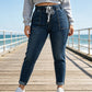 Hot Sale 50% OFF💖Women's Elastic Waist Denim Pants with Pockets