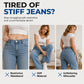 👖 Adjustable Waist, Flattering Wide-Leg Drape | Women's Drawstring Jeans